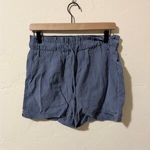 Pull & Bear High Waist Blue Women's Shorts